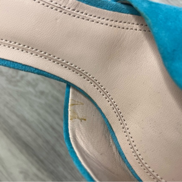 Marc Fisher Tammy Dorsay Pump Blue Pointed Toe 3.5 In Stiletto Heel Size 7 M - Picture 8 of 12